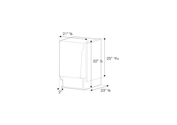 24 Panel Ready Dishwasher 10 settings 49dB | Bertazzoni