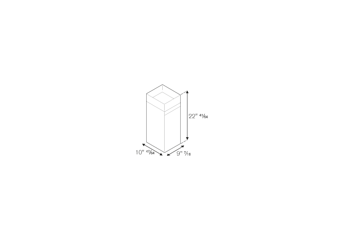 Duct Extension kit for model hoods KU PRO | Bertazzoni