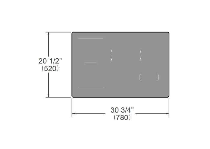 30'' Induction Cooktop with Concealed Central Touch Slider Interface | Bertazzoni