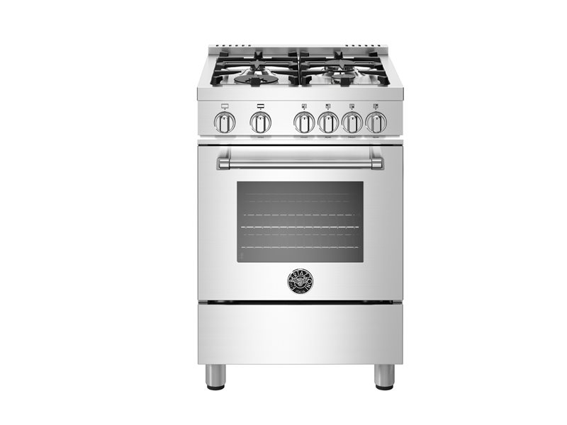 24 inch All Gas Range, 4 Burners | Bertazzoni - Stainless Steel