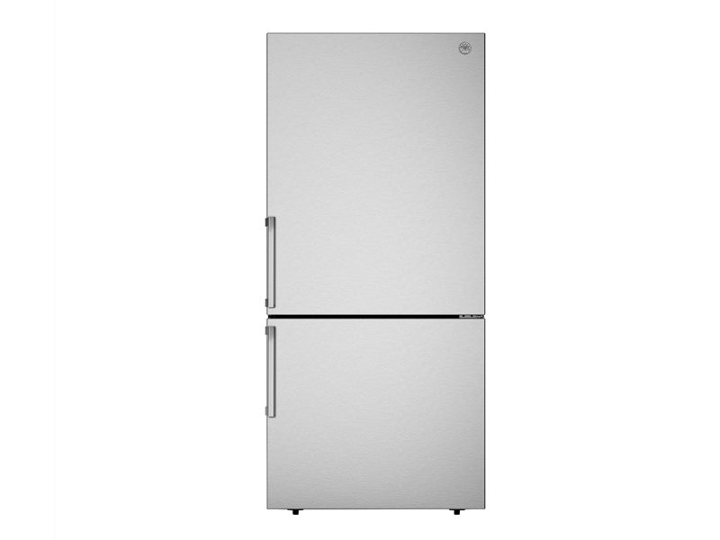 31 inch Freestanding Bottom Mount Refrigerator | Bertazzoni - Stainless Steel