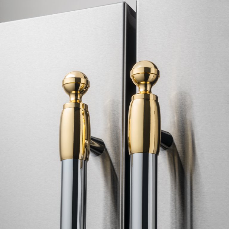Gold décor set for Refrigerator and Dishwasher | Bertazzoni - Gold