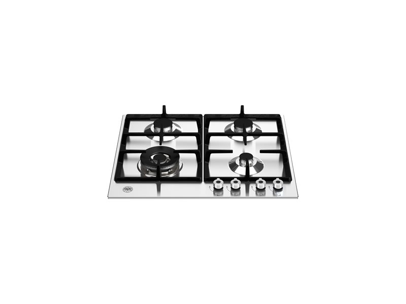 24 Front Control Gas Cooktop 4 burners | Bertazzoni - Stainless Steel