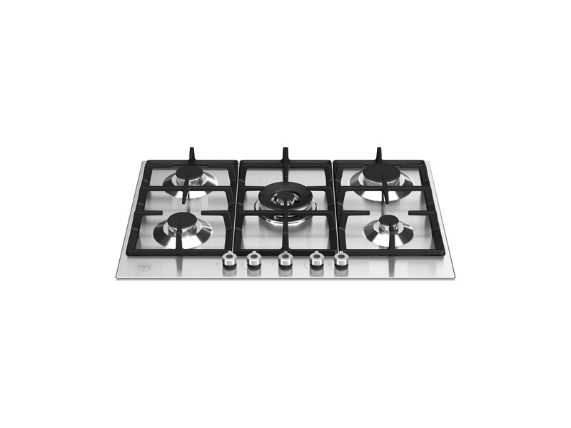 30 Front Control Gas Cooktop 5 burners | Bertazzoni - Stainless Steel