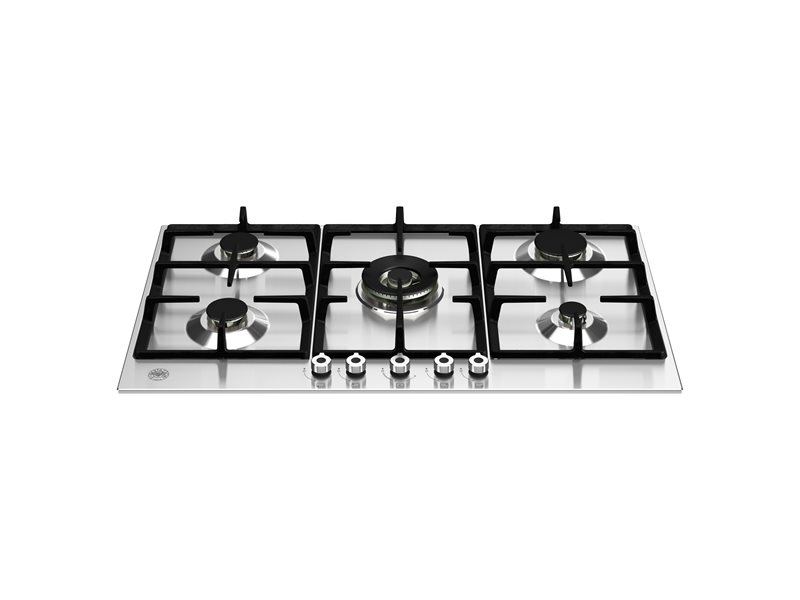 36 Front Control Gas Cooktop 5 burners | Bertazzoni - Stainless Steel