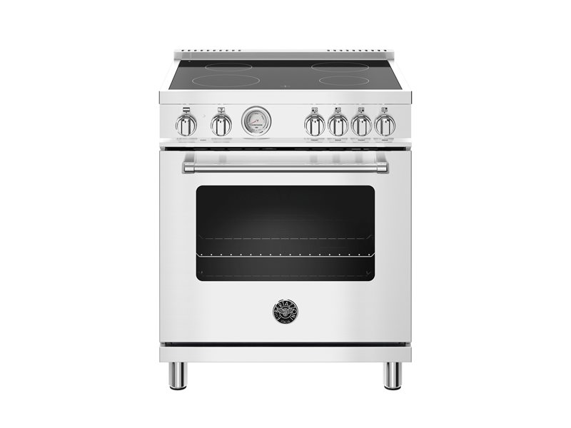30 inch Electric Range, 4 Heating Zones, Electric Oven | Bertazzoni - Stainless Steel