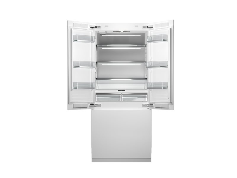 36 inch built-in French Door Refrigerator with ice maker and internal water dispenser | Bertazzoni - Panel Ready