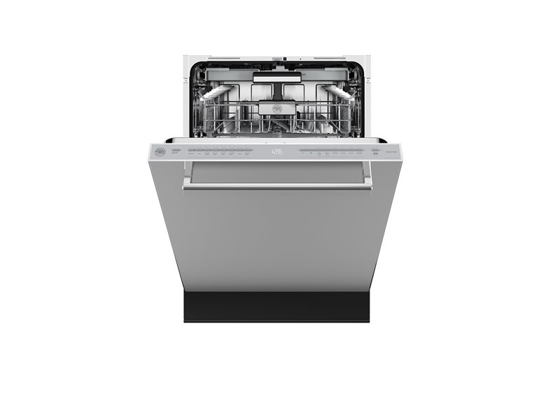 24 inch Dishwasher Tall Tub with Stainless Steel Panel and Bar Handle, 16 place settings, 39 dB, 8 wash cycles | Bertazzoni - Stainless Steel