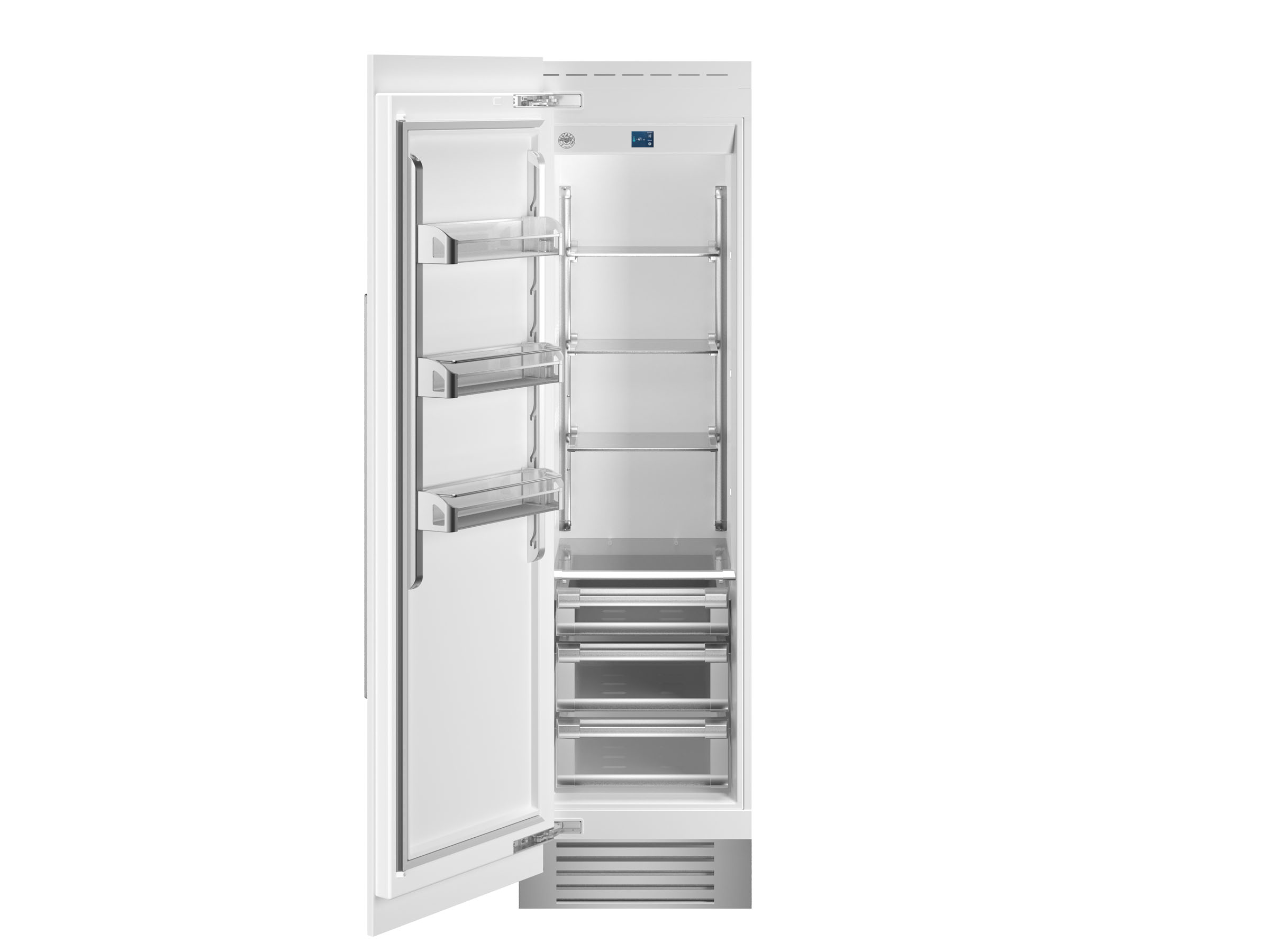 24 Built-in Freezer Column Panel Ready | Bertazzoni