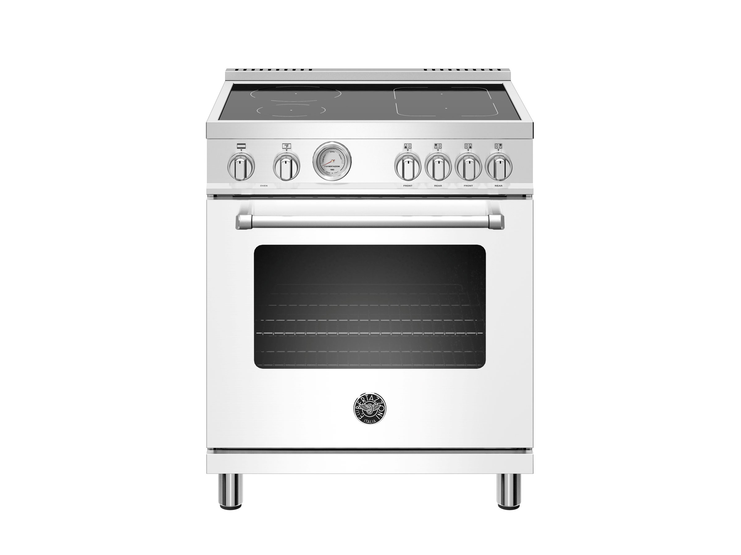 30 inch Induction Range, 4 Heating Zones, Electric Oven Bertazzoni