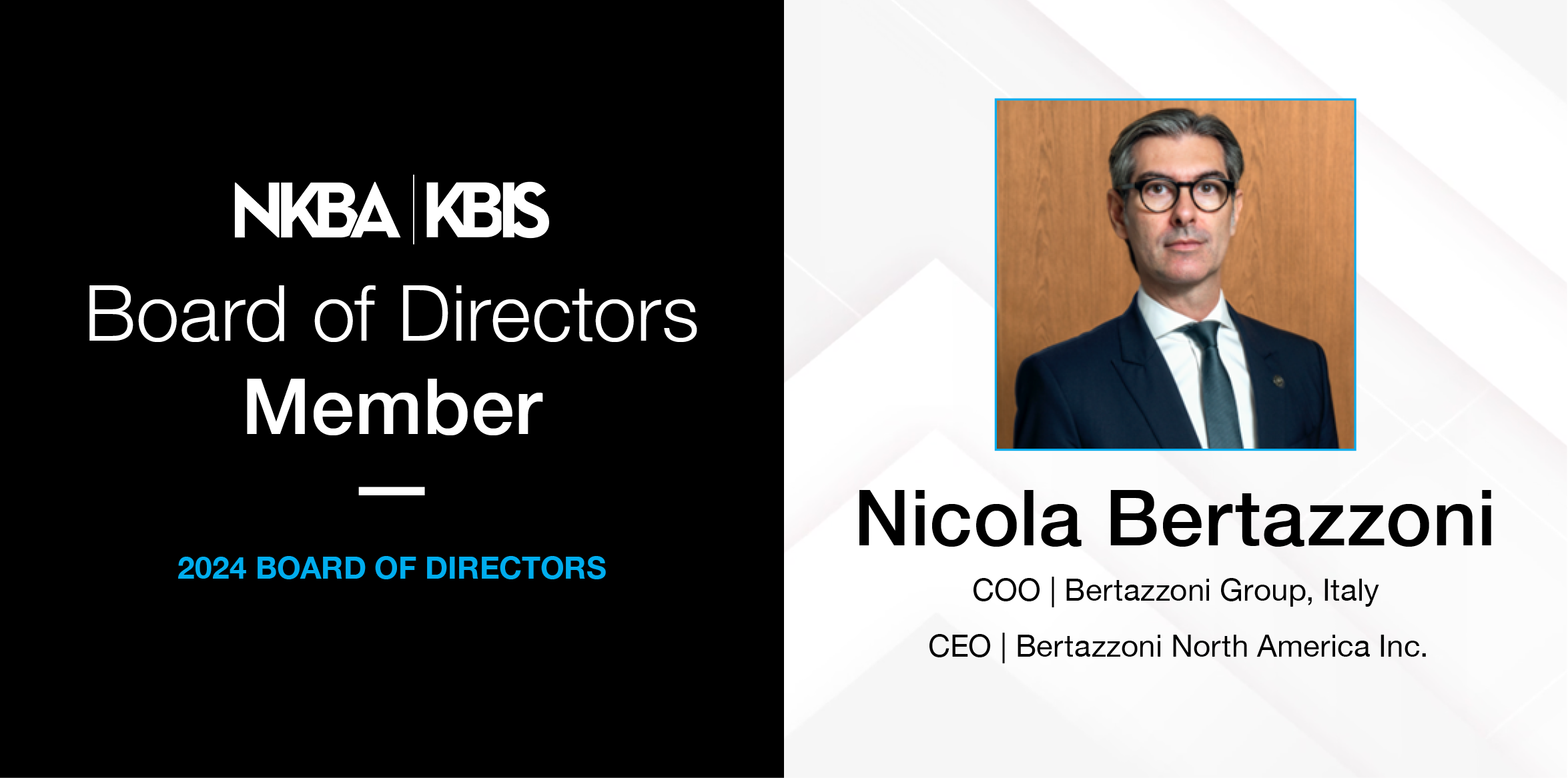Nicola Bertazzoni Appointed to NKBA | KBIS 2024 Board of Directors - Bertazzoni